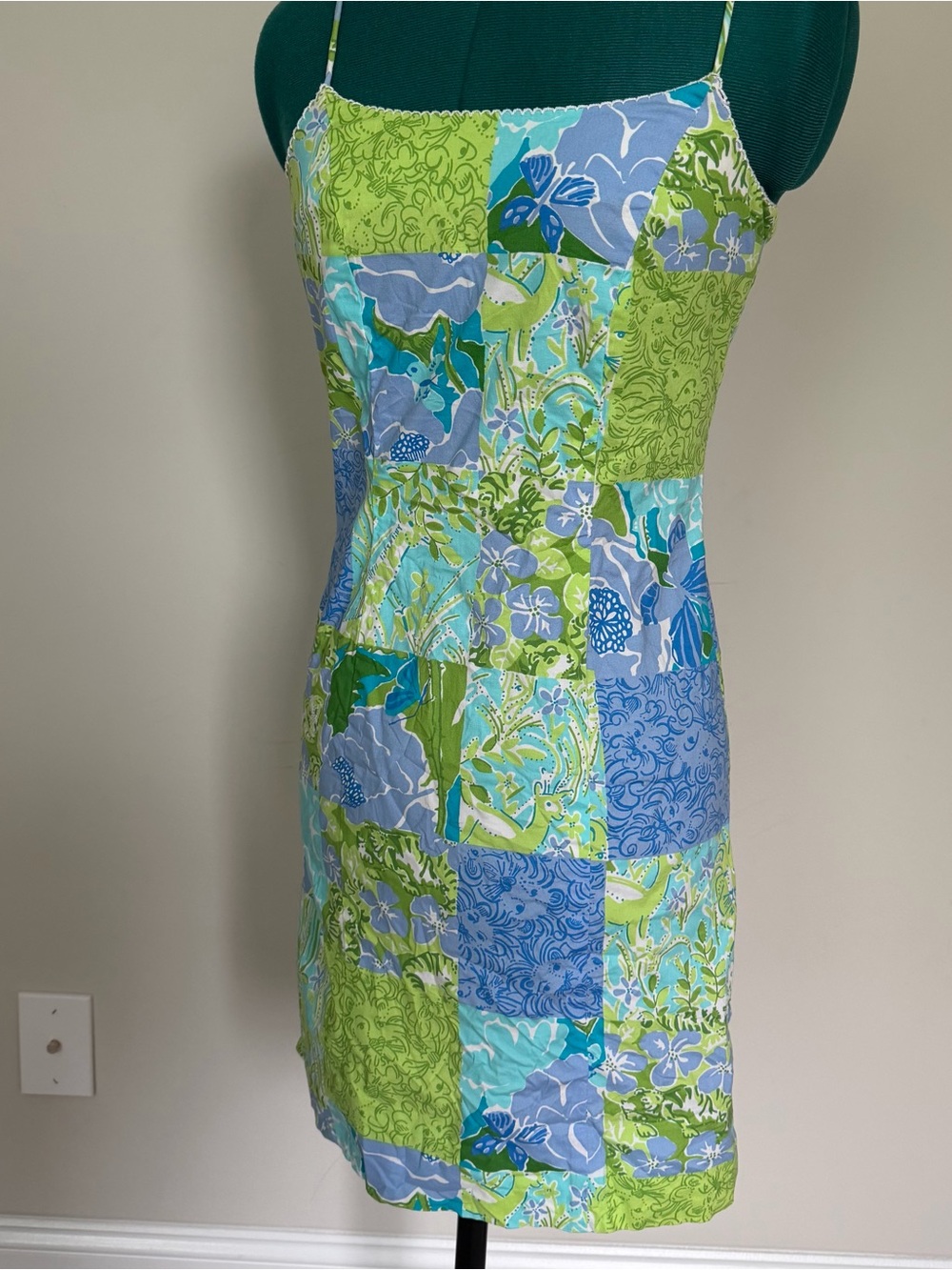 Lilly Pulitzer Blue Green Floral Dress